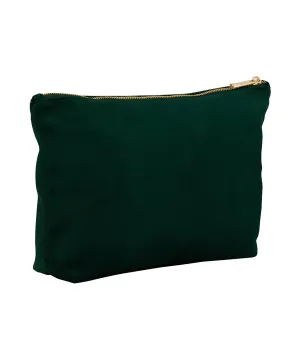 Dark Emerald - Velvet accessory bag