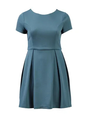 Dark Green Tiffany Fit-And-Flare Dress