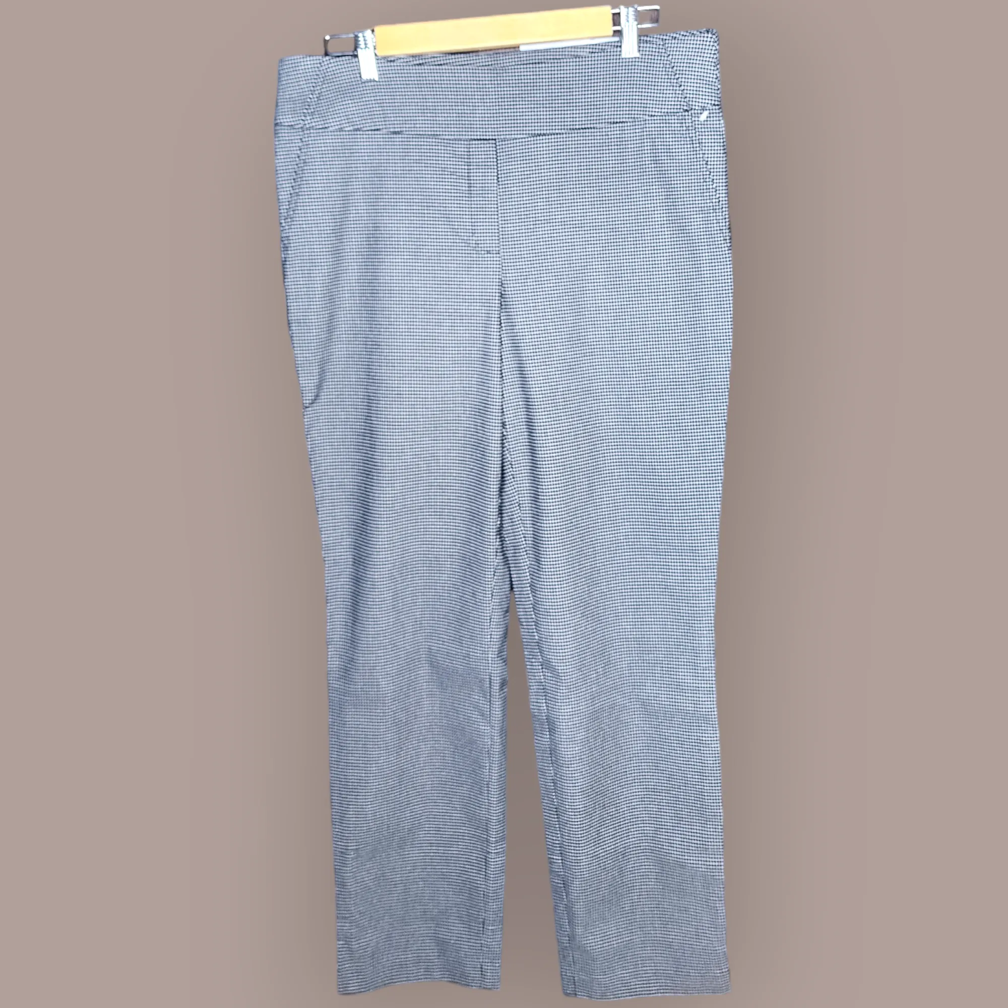 Dark Grey Small Checks Pants