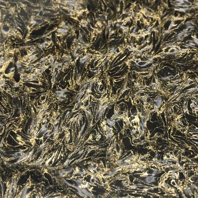 Dark Matter GOLD- Marbled Carbon Fiber by FAT Carbon