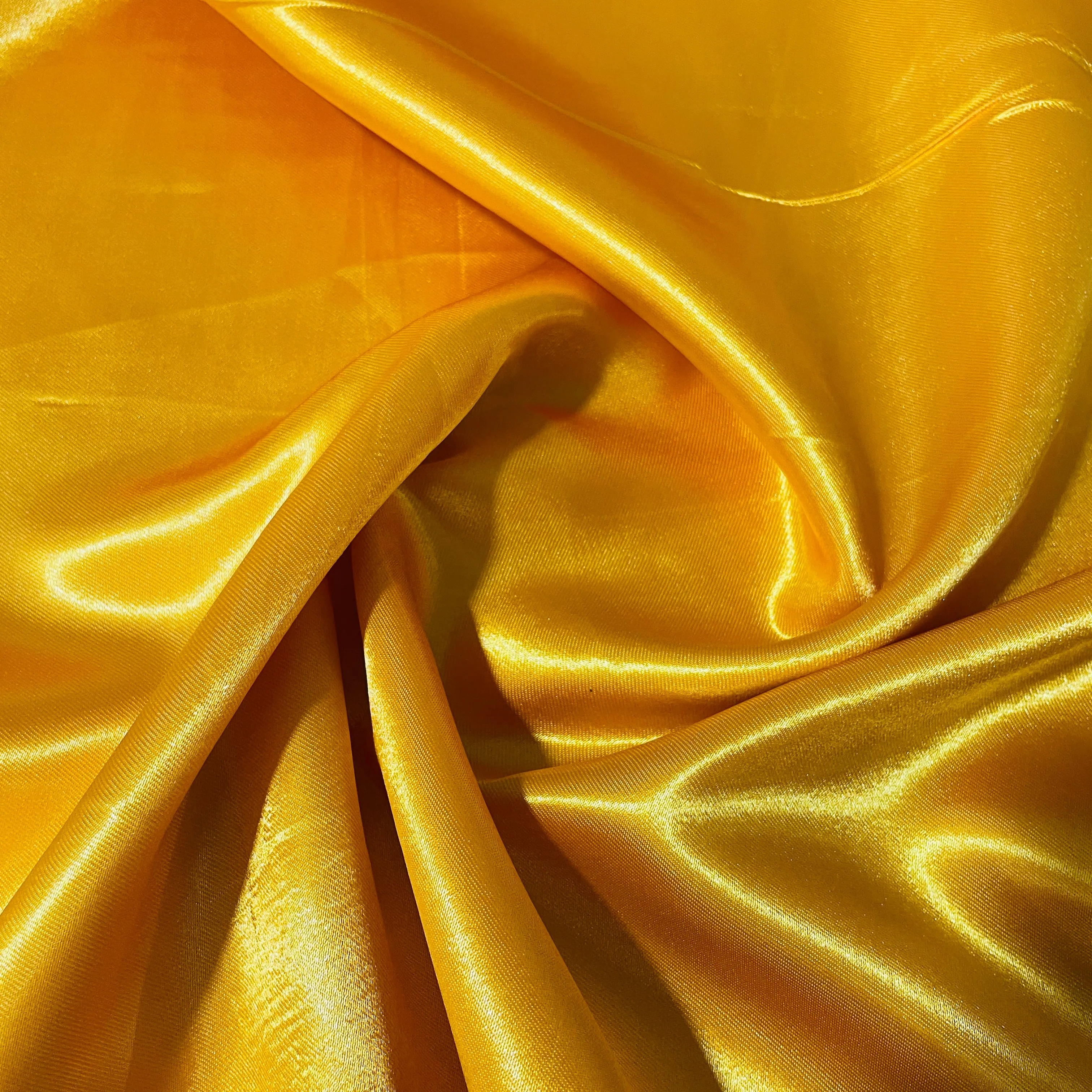 Dark Orange Solid Satin Fabric