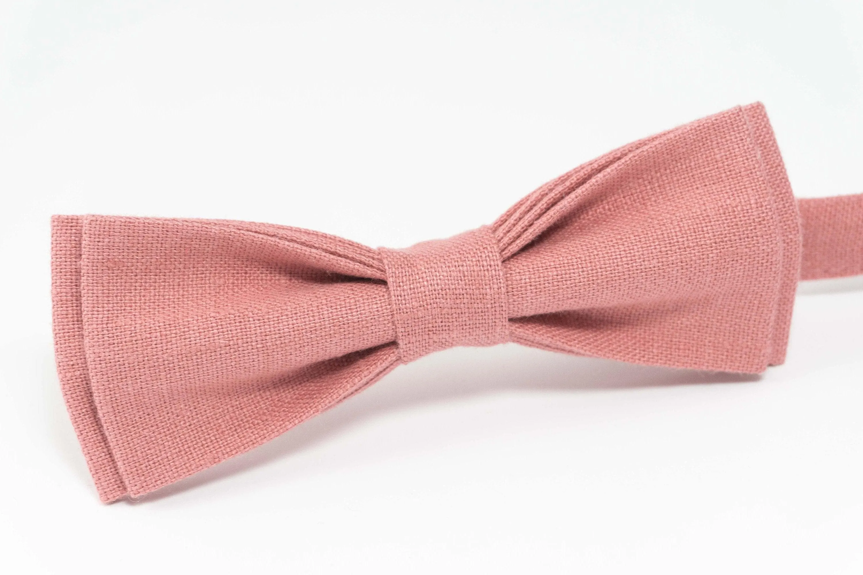 Dark pink wedding bow ties for groomsmen | Pink pink baby bow tie