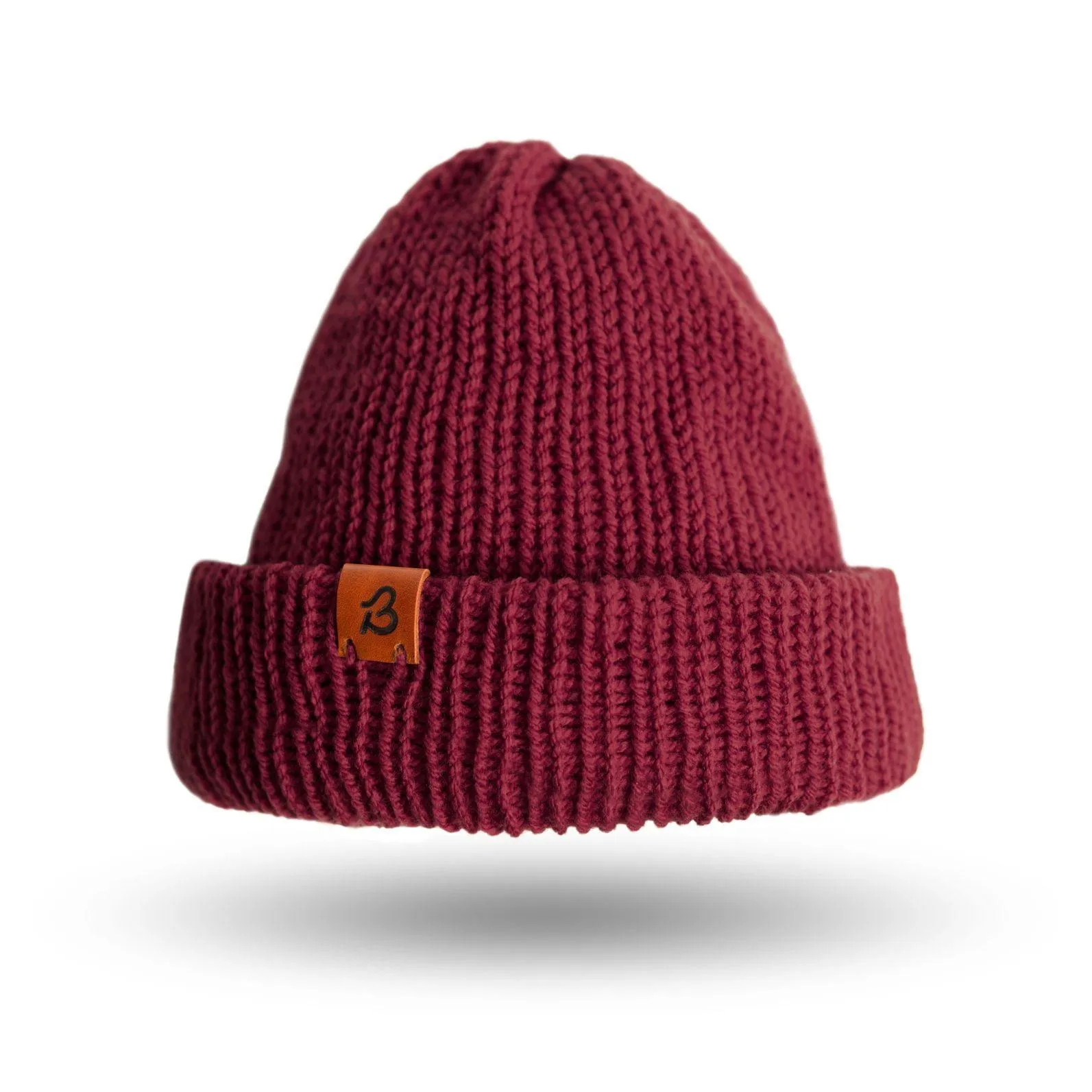 Dark Plum Slack Fit Wooly Hat