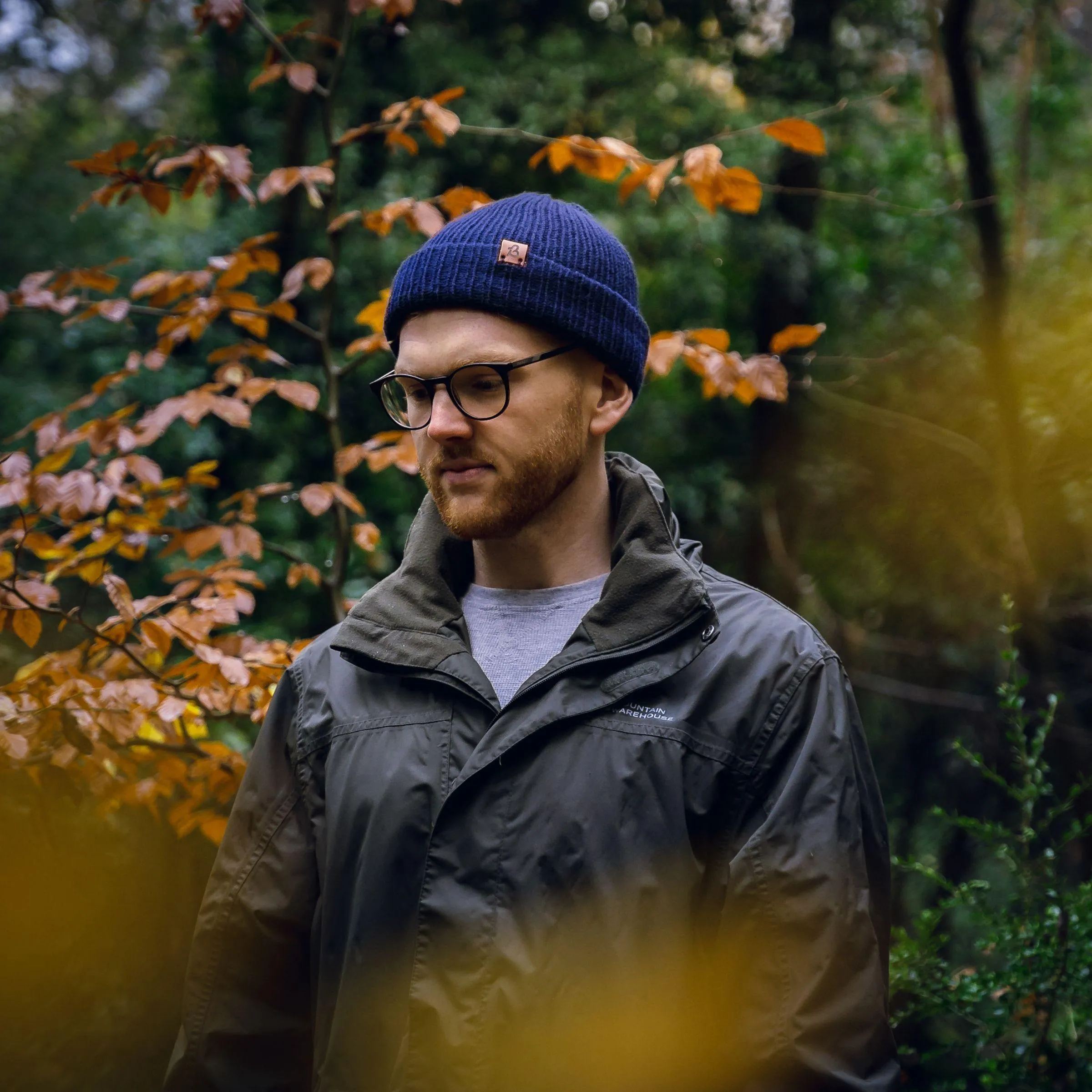 Dark Plum Slack Fit Wooly Hat