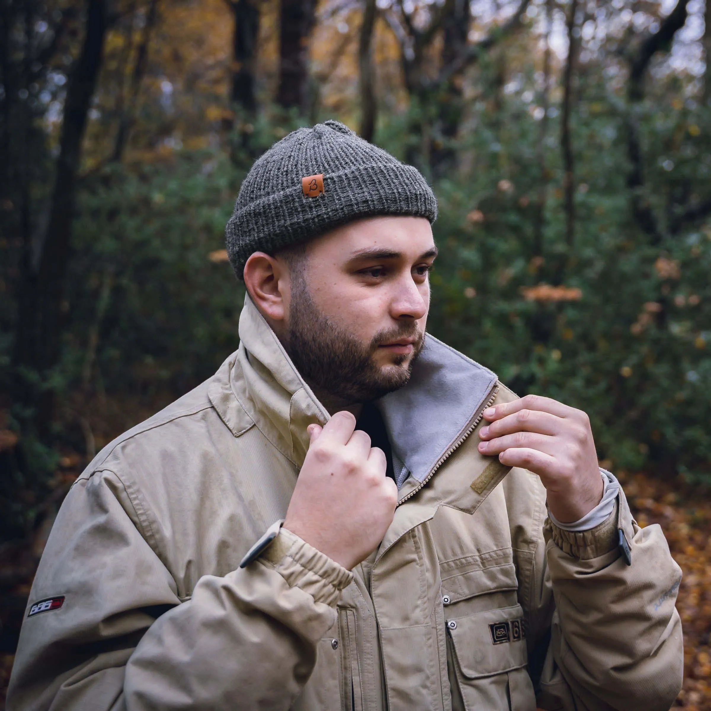 Dark Plum Slack Fit Wooly Hat