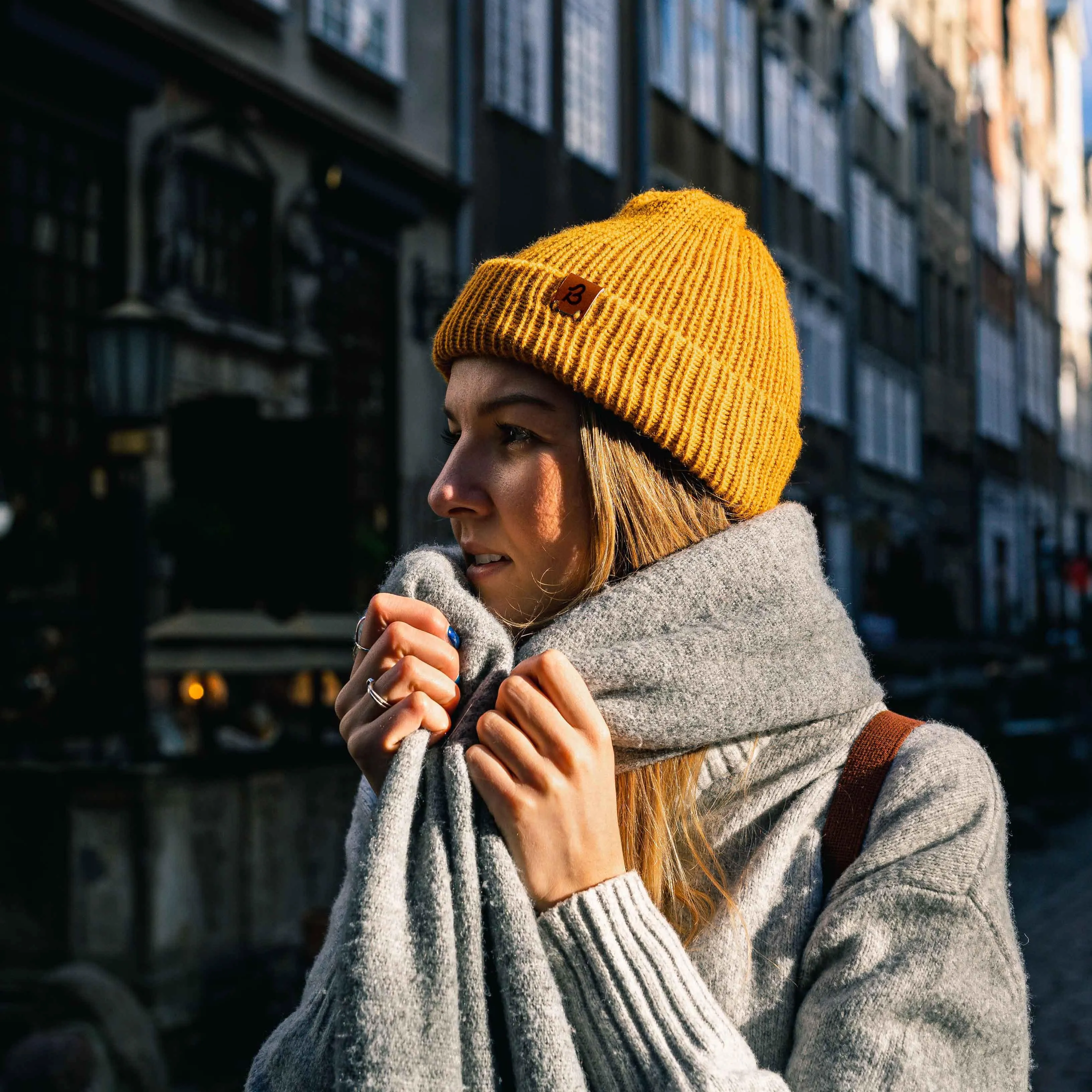 Dark Plum Slack Fit Wooly Hat