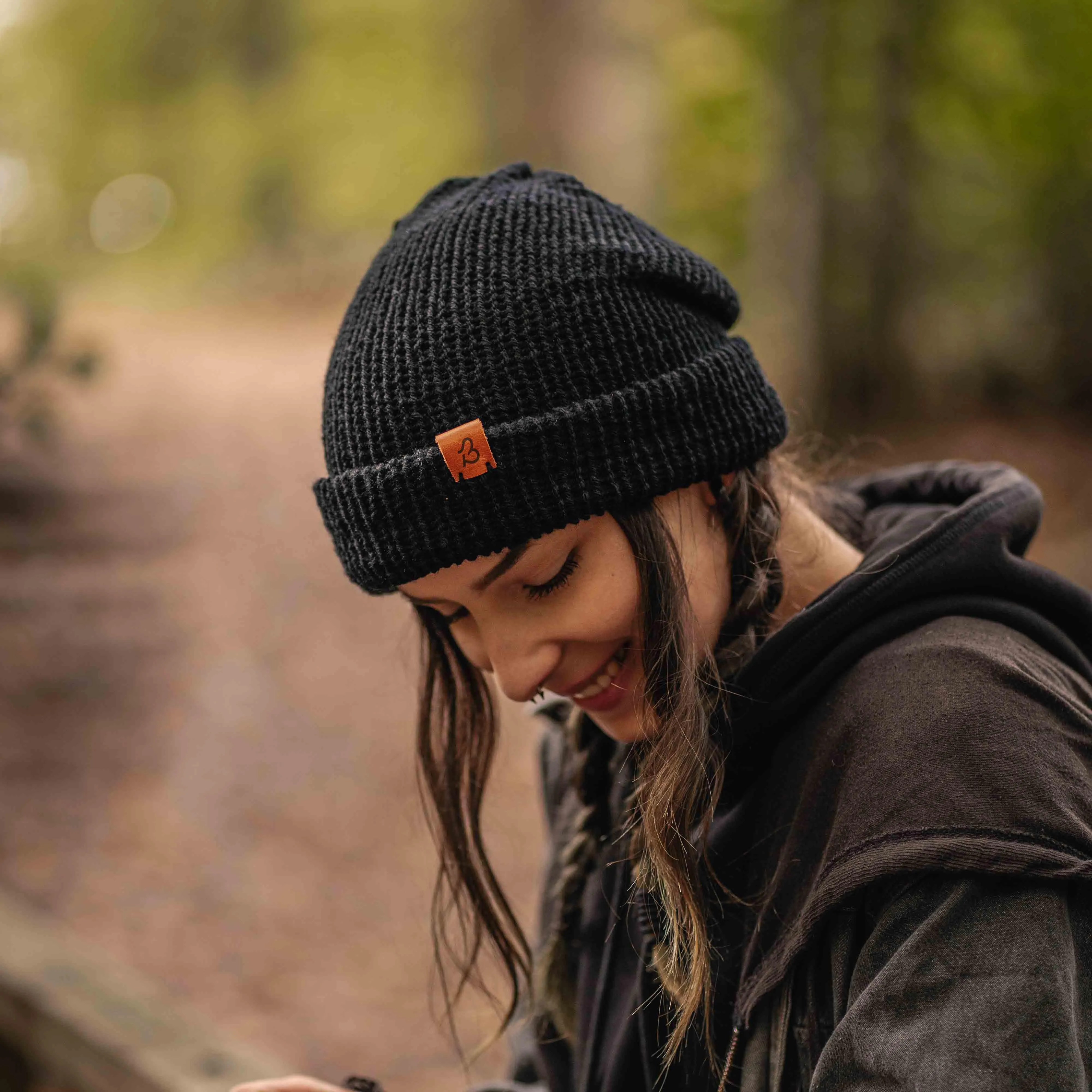 Dark Plum Slack Fit Wooly Hat