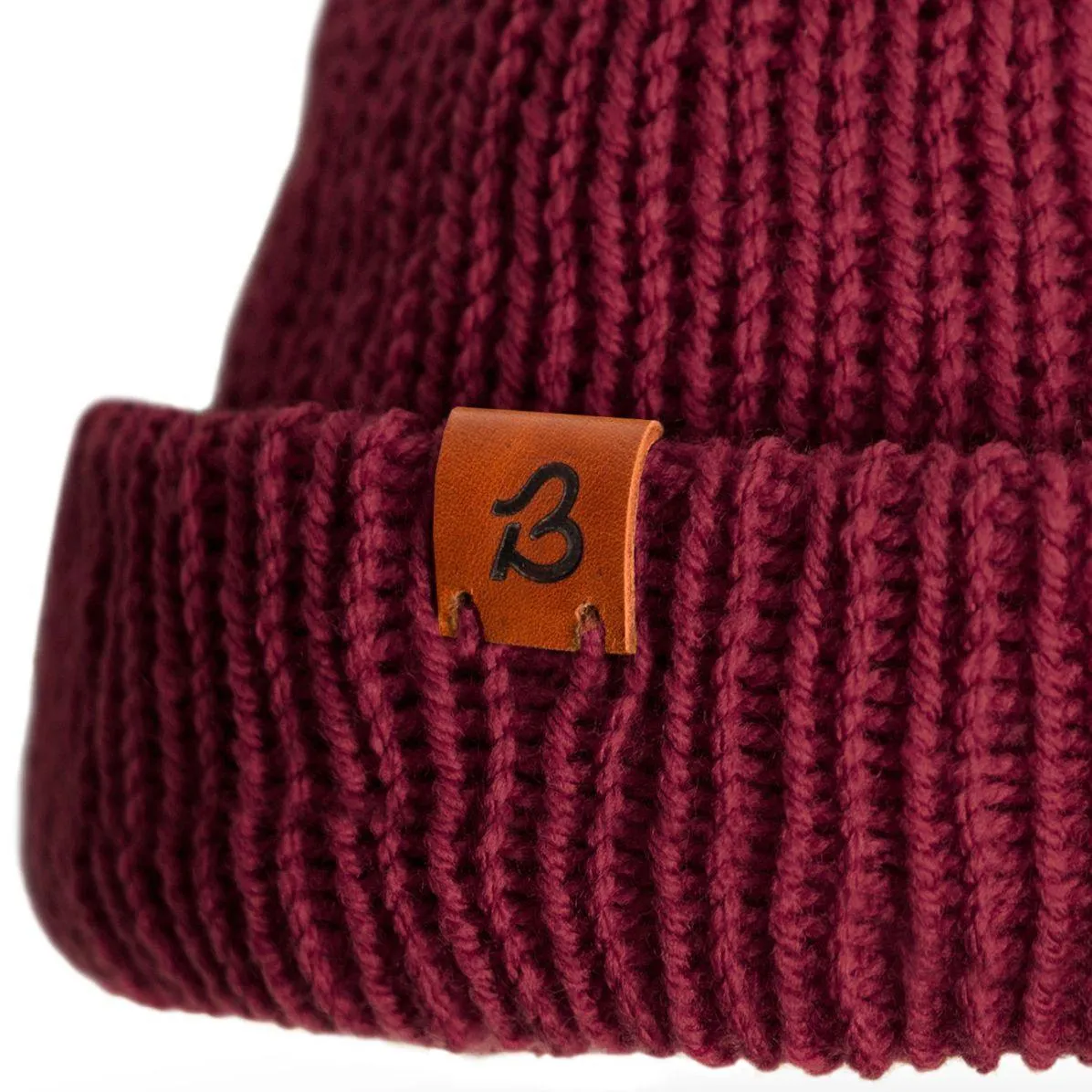 Dark Plum Slack Fit Wooly Hat