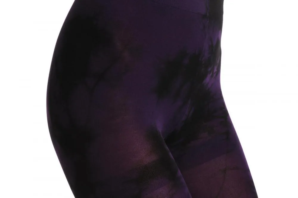 Dark Purple And Black Colour Splash Footless