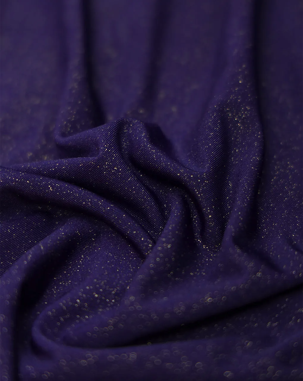 DARK PURPLE POLYESTER KNITTED FOIL FABRIC