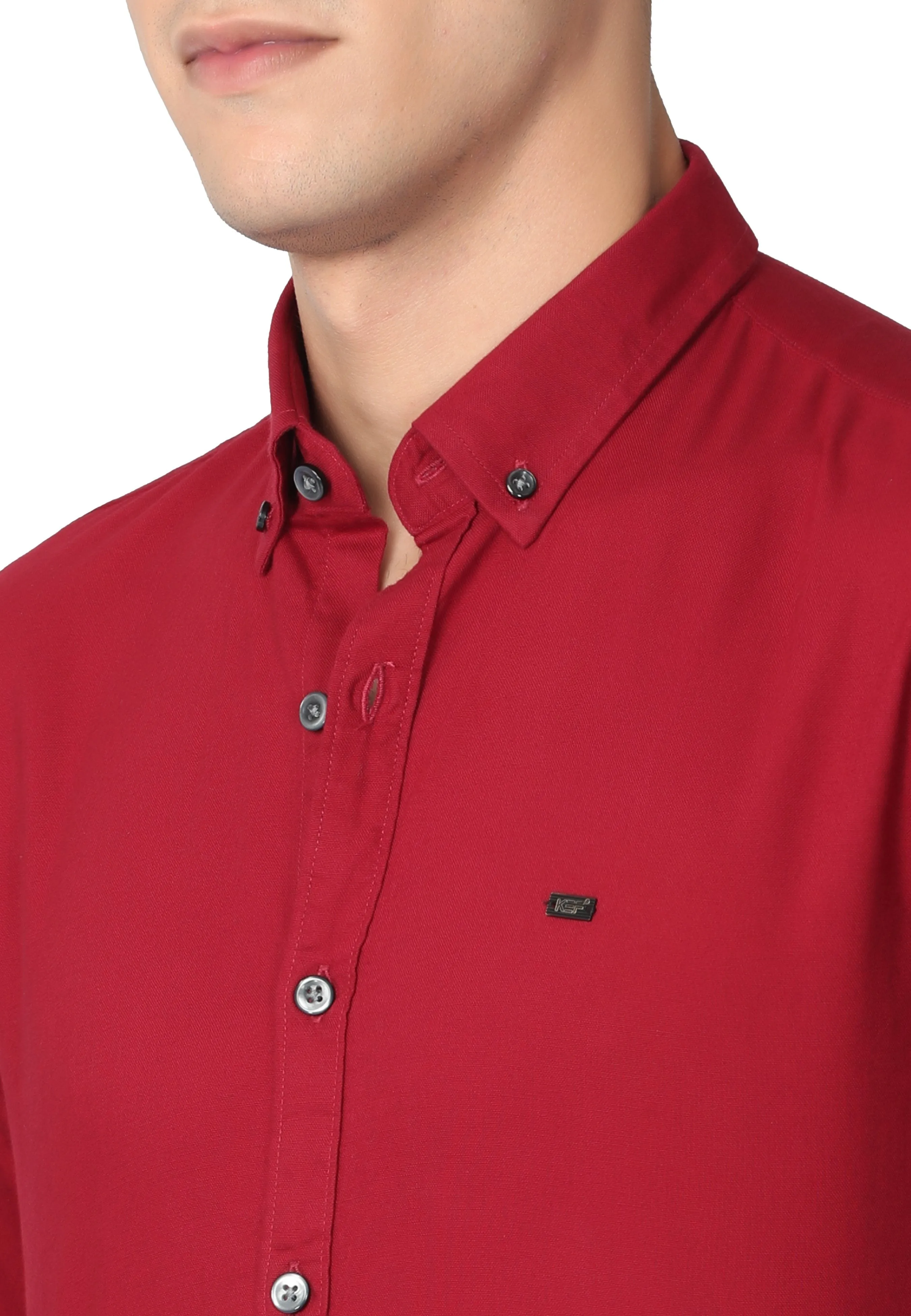 Dark Red Casual Shirt