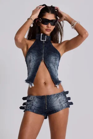 Dark Wash Toxic Denim Hot Pants