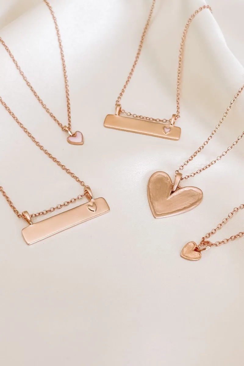 Darling Bar Necklace - Rose Gold