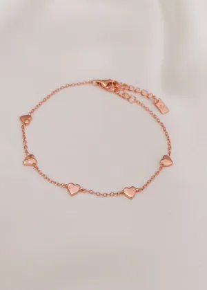 Darling Heart Bracelet - Rose Gold