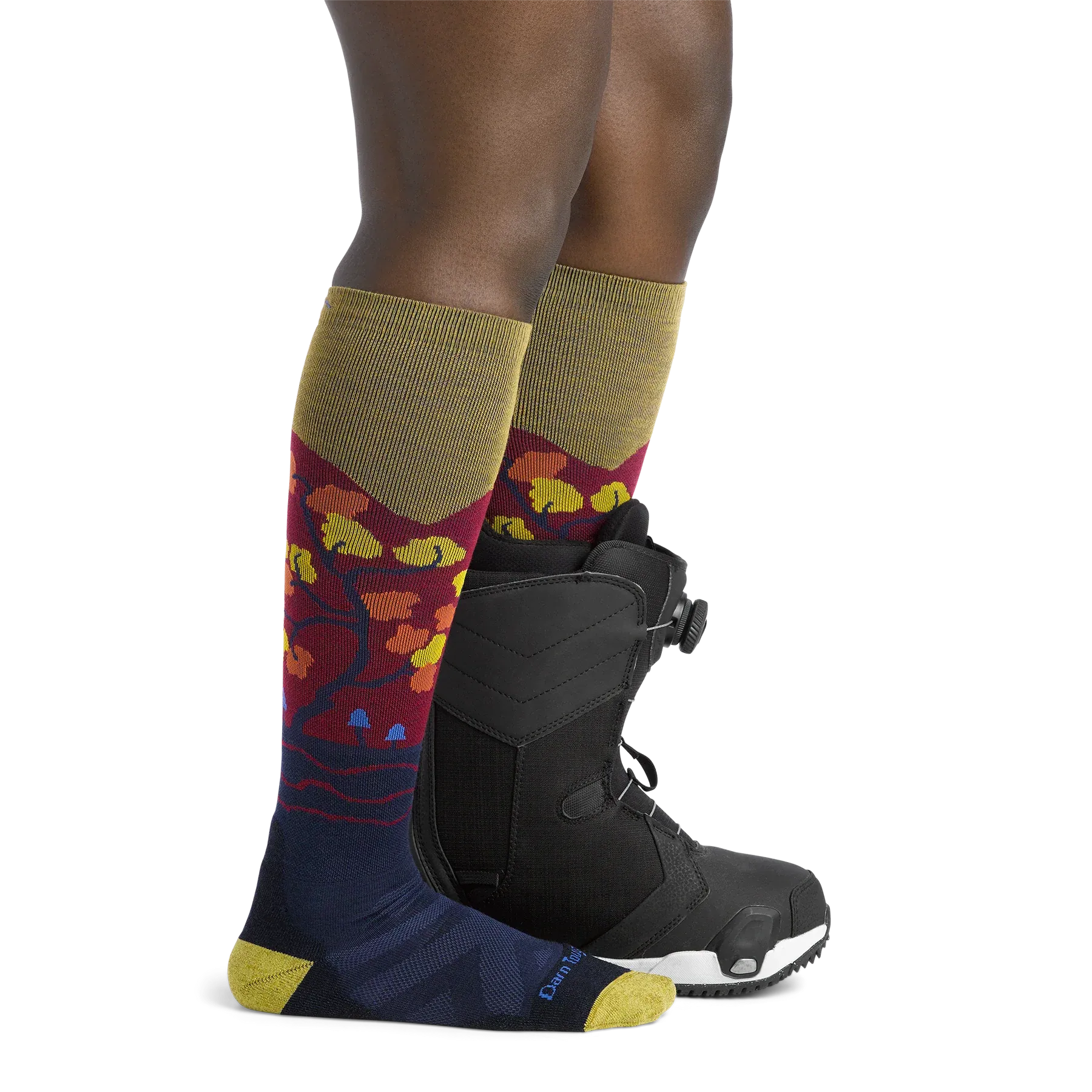 DARN TOUGH ENCHANTED OVER-THE-CALF MIDWEIGHT SKI & SNOWBOARD SOCK WOMEN'S