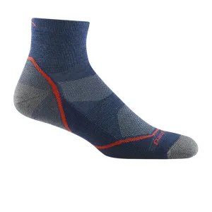 Darn Tough Light Hiker Lightweight Quarter Sock with Cushion (Men) - Denim