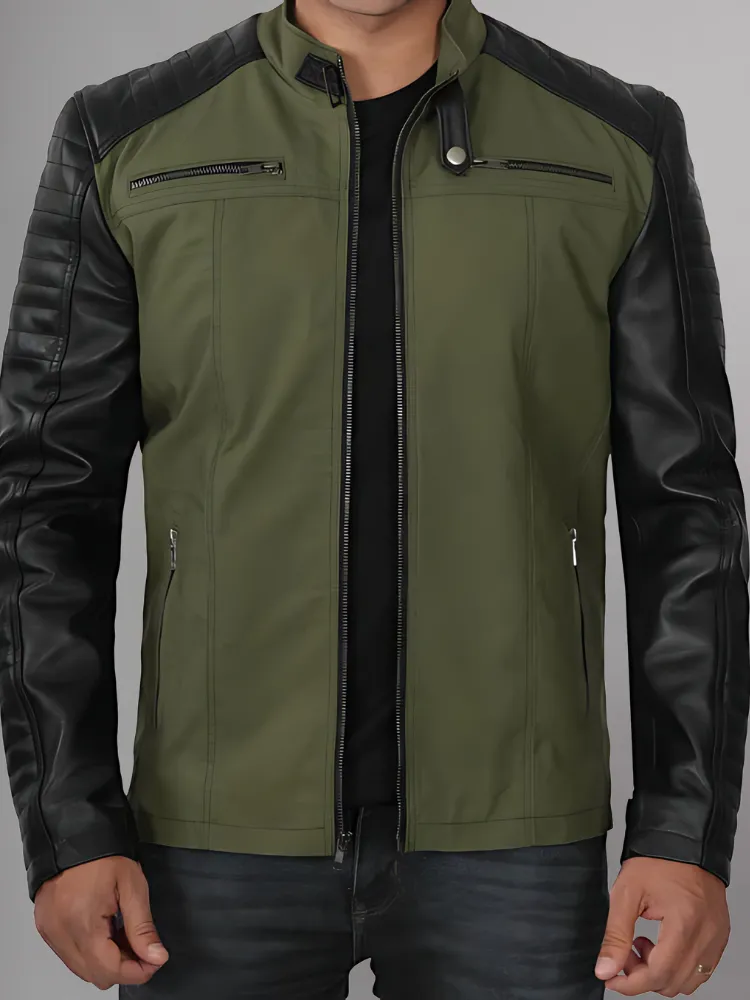 Darrell Green and Black Mens Cafe Jacket