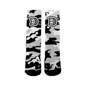 Darting Basketball Academy Youth Foundation (ontarius) Camo Socks