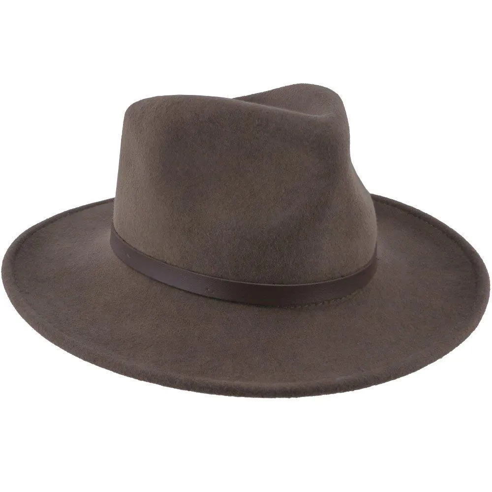 Darwin - Scala DF6 Pecan Crushable Wool Felt Outback Hat