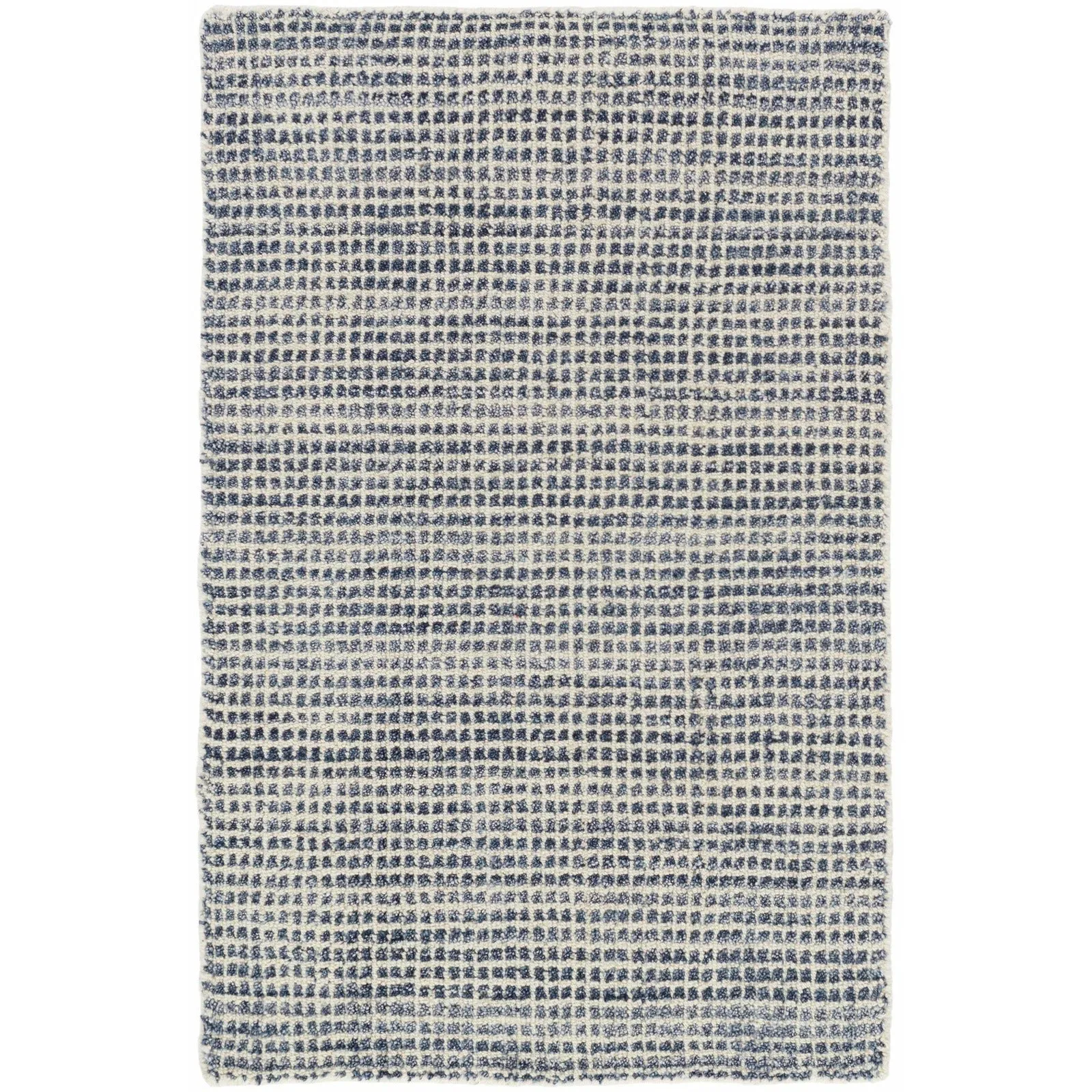 Dash & Albert Homer Blue Loom Knotted Wool/Viscose Rug