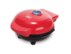 Dash Mini Waffle Maker 4 inch 350 Watts (Red) | No 1 Brand in US | Non-Stick Waffle Maker Machine | Dual Side Heating, Easy to Store |Housewarming Gift, Wedding Gift