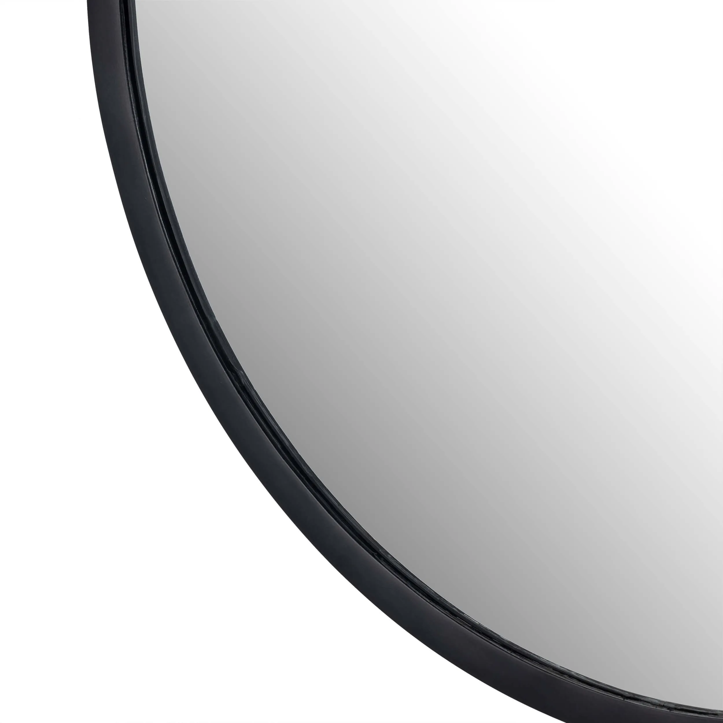 Dasha Small Mirror, Iron Matte Black