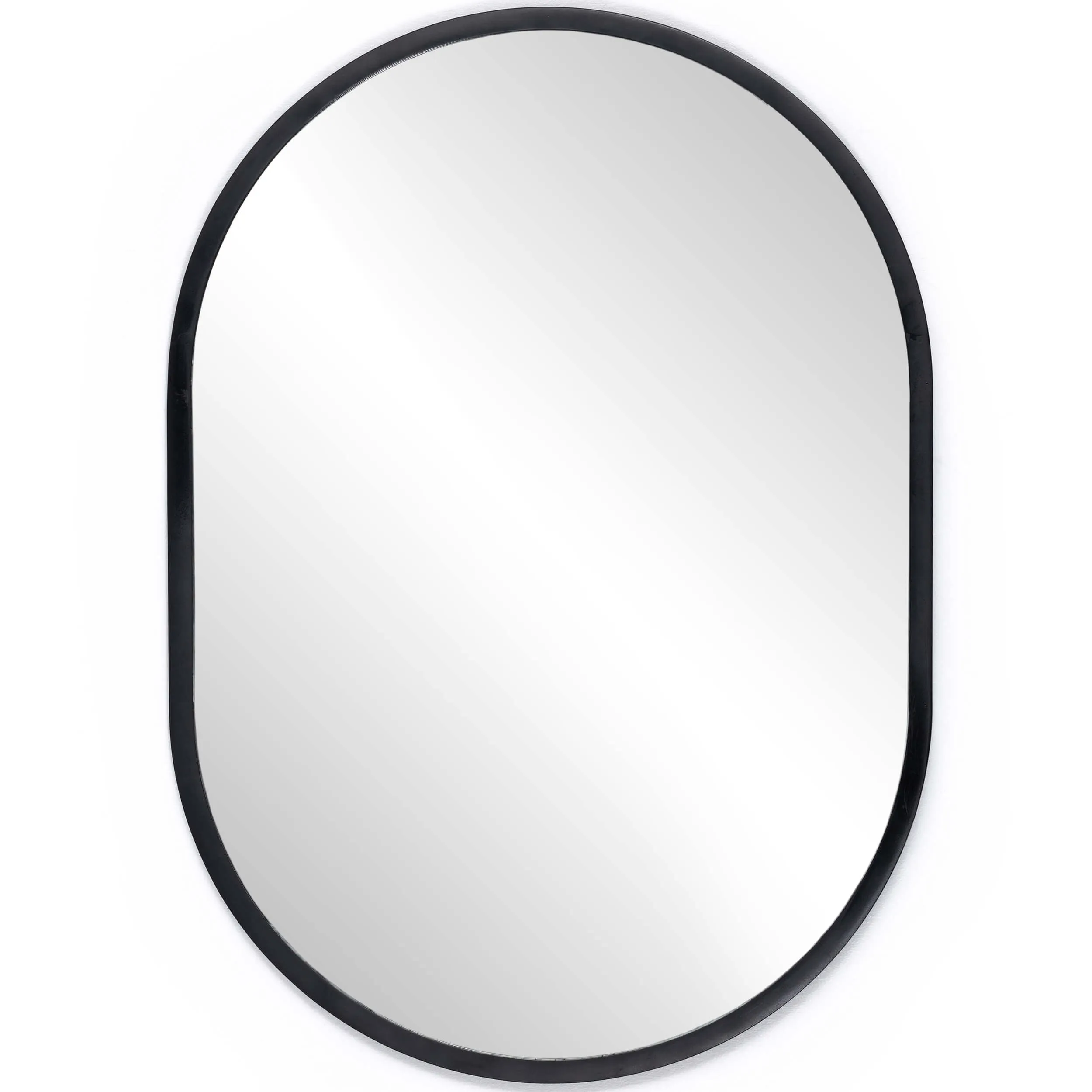 Dasha Small Mirror, Iron Matte Black