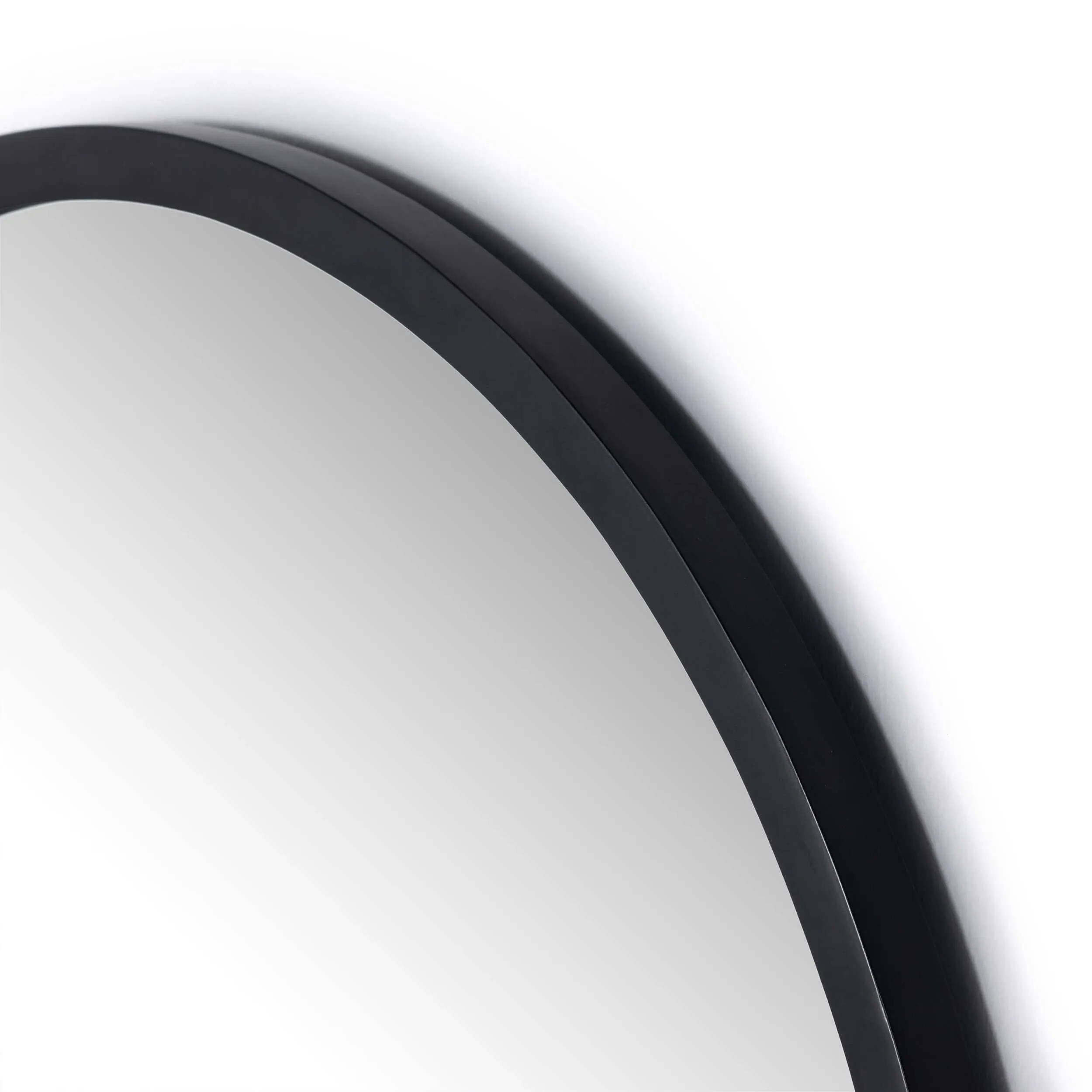 Dasha Small Mirror, Iron Matte Black