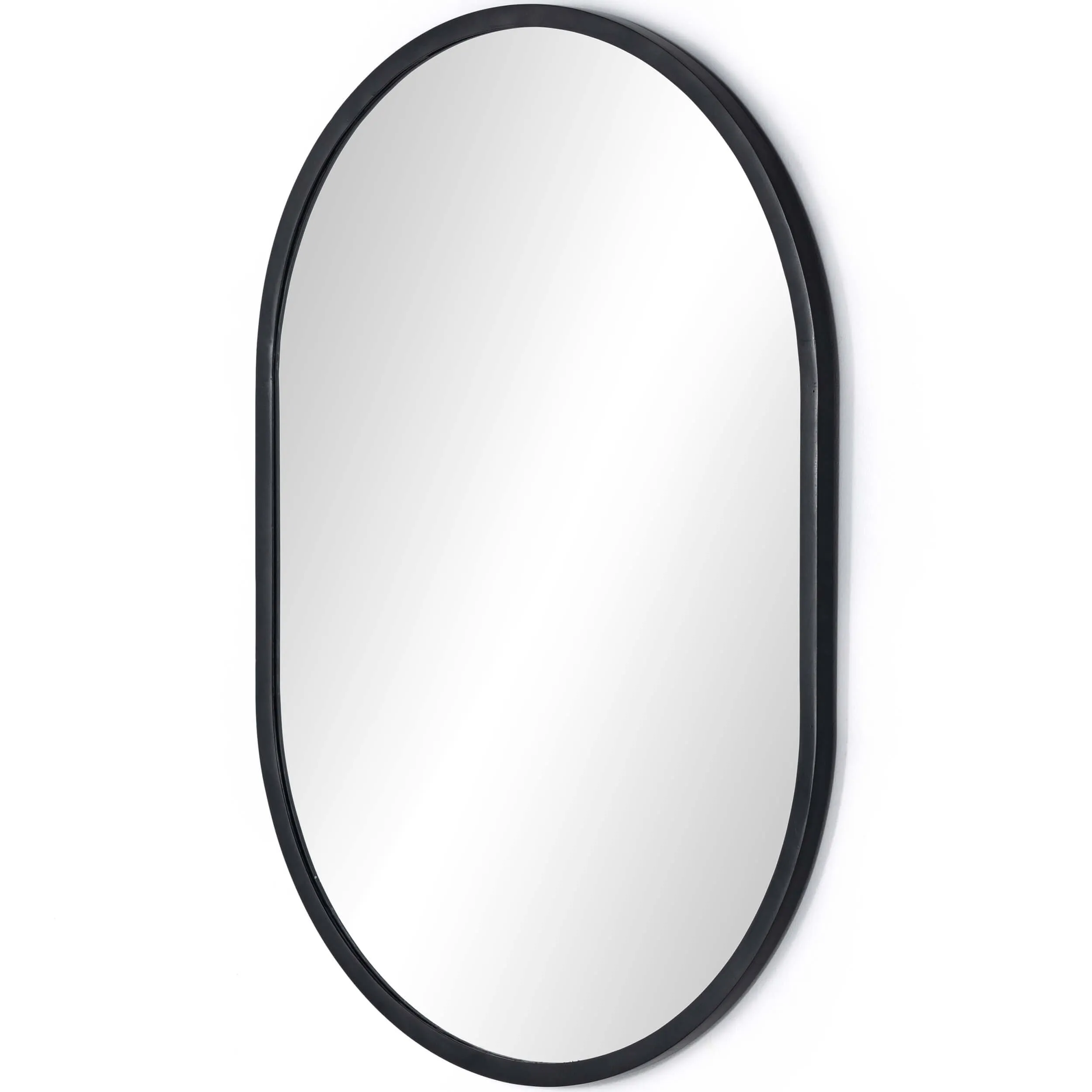 Dasha Small Mirror, Iron Matte Black