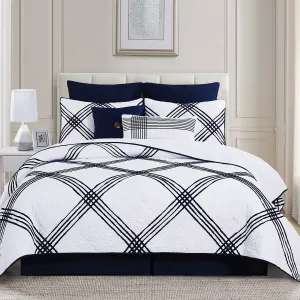 Davey Blue Quilt Set