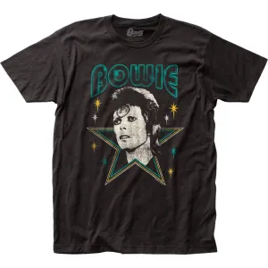 David Bowie Stars Mens T Shirt Black