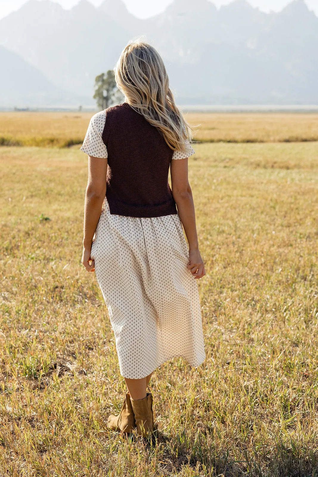 Dawn Breaks Sweater Vest Dress