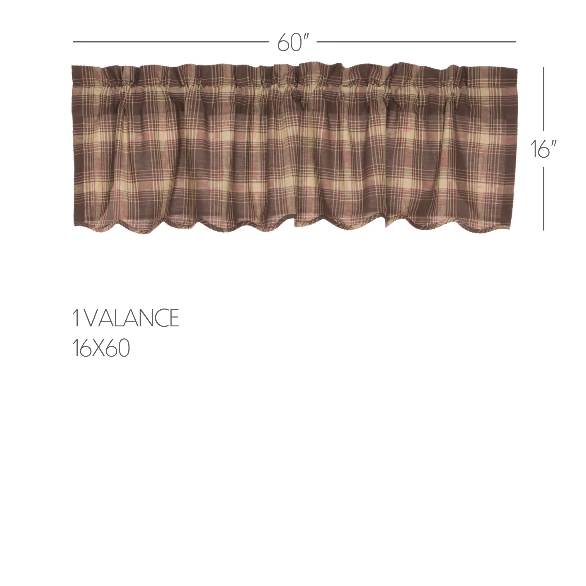 Dawson Star Scalloped Valance