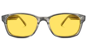 DayMax Wayfarer Glasses - Pearl Grey - Prescription