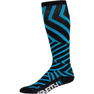 Dazzle Midweight Knee Wool Bike Socks - Blue