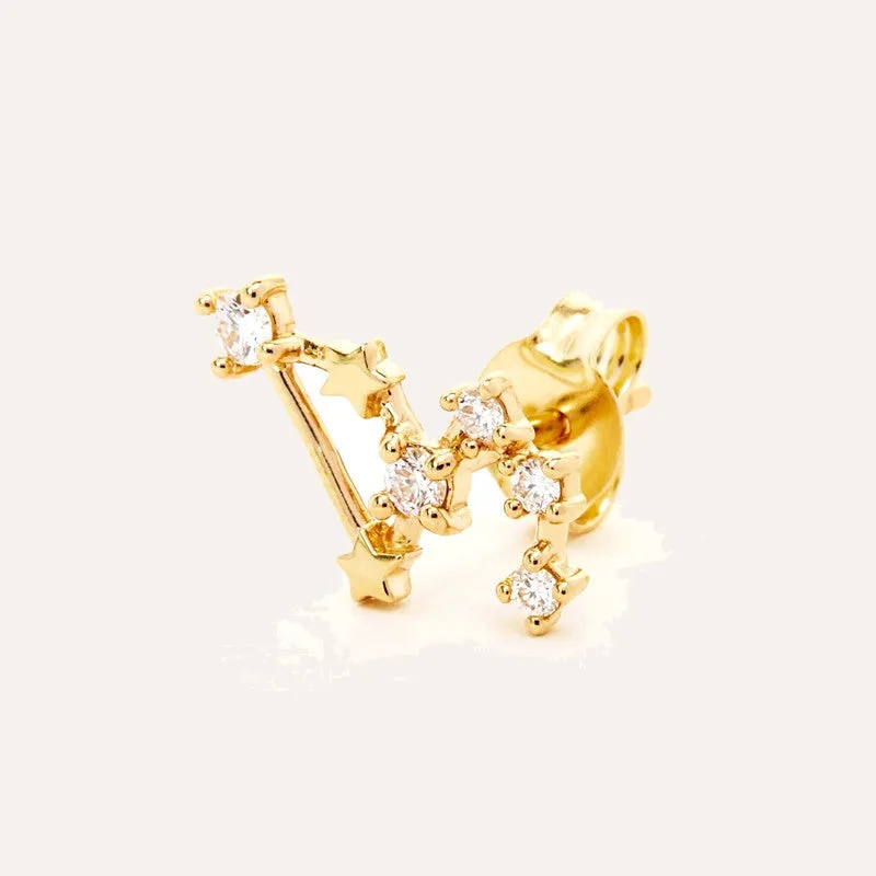 Dazzling Diamond Zodiac Earrings