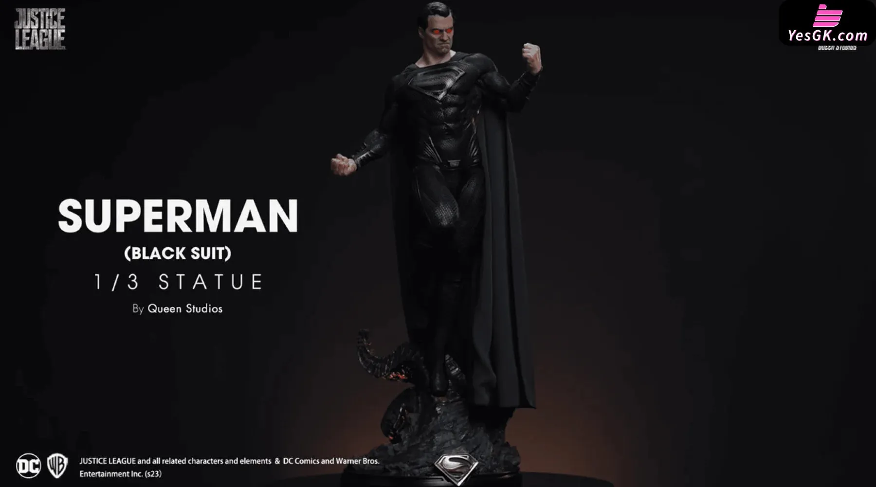 DC Black Superman (Licensed) Resin Statue - Queen Studio [Pre-Order]