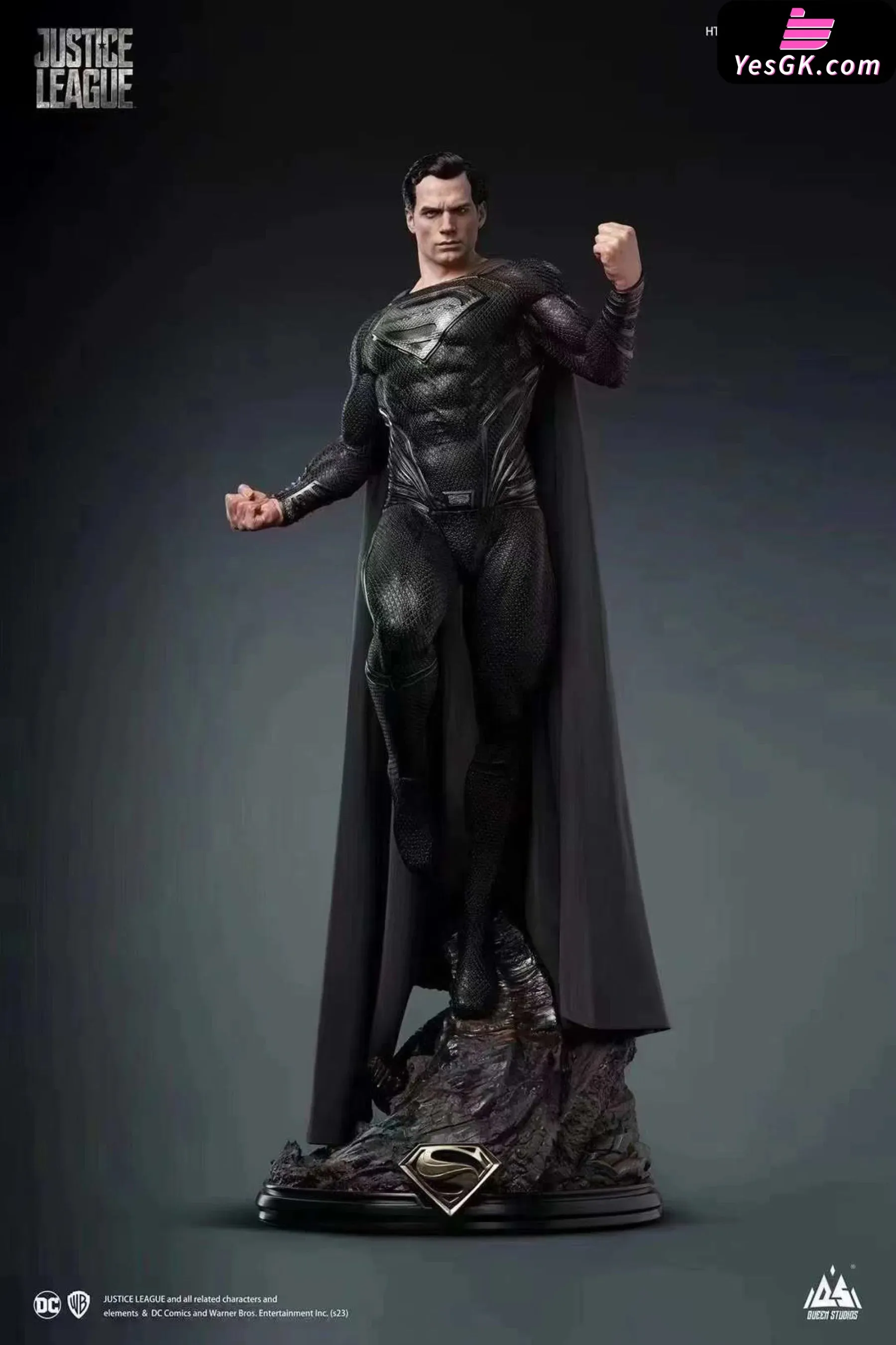 DC Black Superman (Licensed) Resin Statue - Queen Studio [Pre-Order]