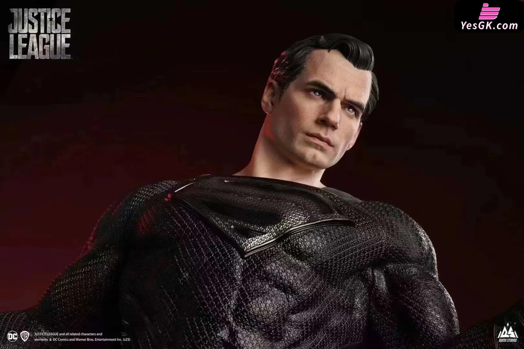 DC Black Superman (Licensed) Resin Statue - Queen Studio [Pre-Order]