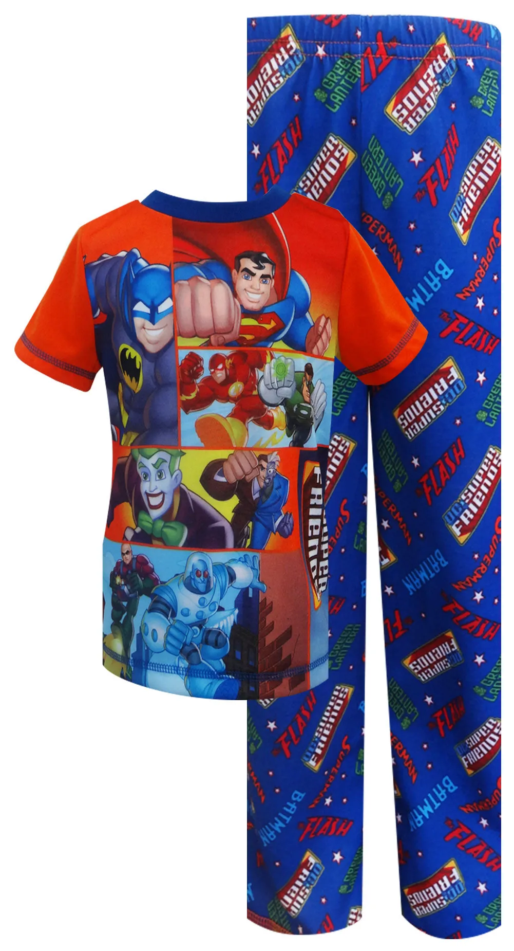 DC Comics Super Friends Heroes and Villains Toddler Pajama