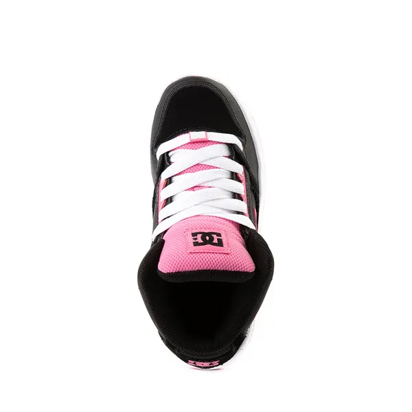 DC Pure Hi Skateboarding Shoes - Little Kid/Big Kid, Black/Pink