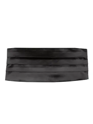 DÉCLIC Silk Cummerbund - Black