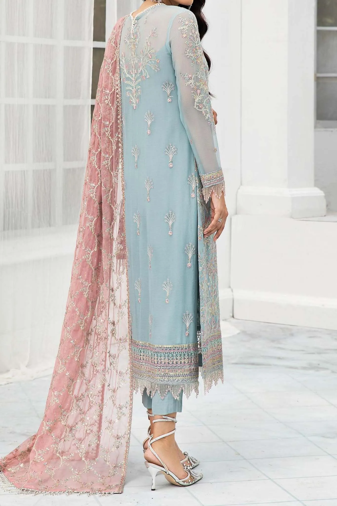 De Luxury by Zarif Unstitched 3 Piece Formal Collection'2022-ZDL-04