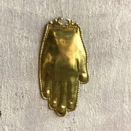 De Weldaad Hand Gold Metal Ornament