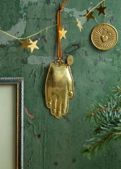 De Weldaad Hand Gold Metal Ornament