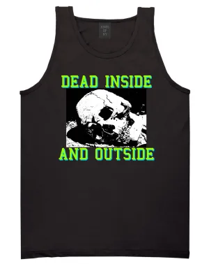 Dead Inside And Outside Sad Skull Mens Tank Top Shirt