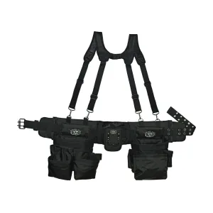 Dead On DO-FR Tool Rig with Suspenders, Poly Fabric, Black, 30-Pocket