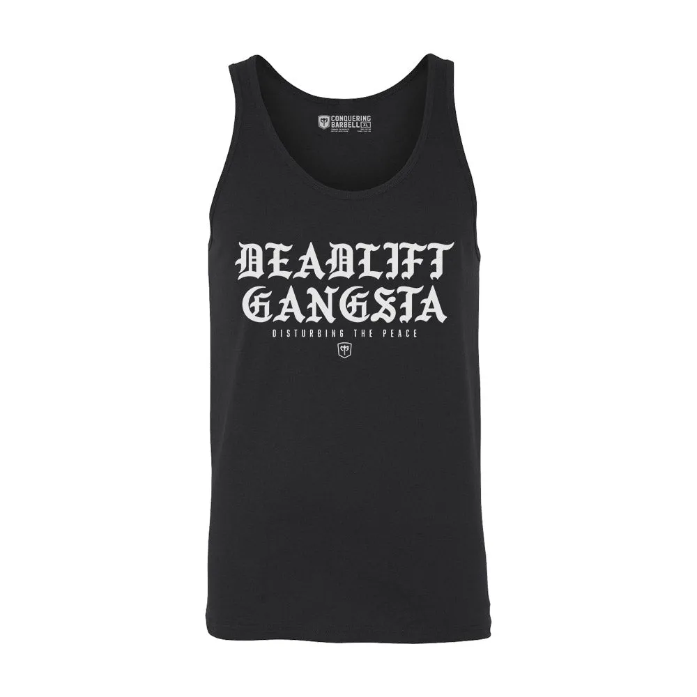 Deadlift Gangsta- on Black tank top