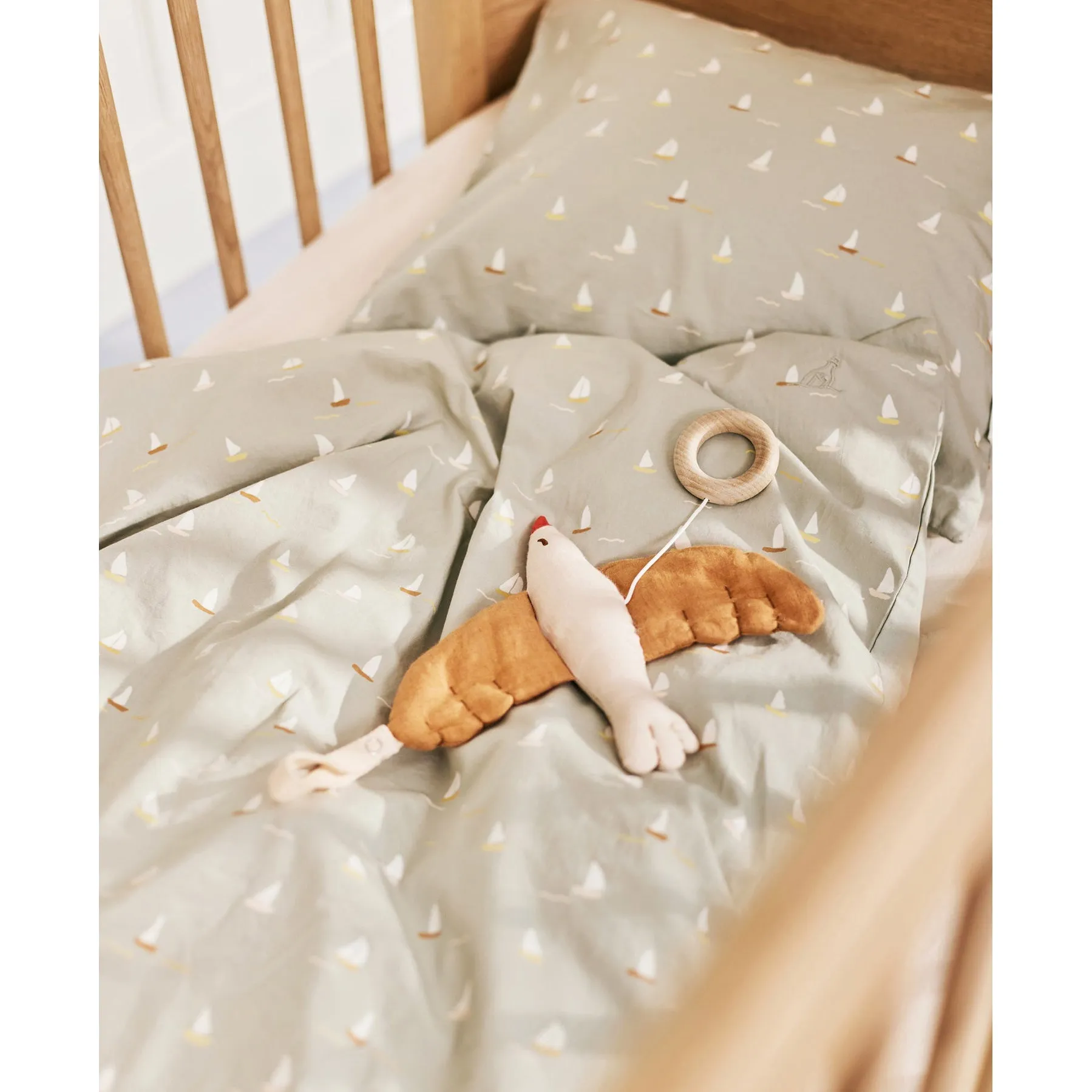 Dear April Baby Bedding, 70x100 / 40x45cm, Sailboats