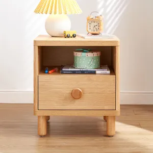 Dear Bear Kids Oak Bedside Table